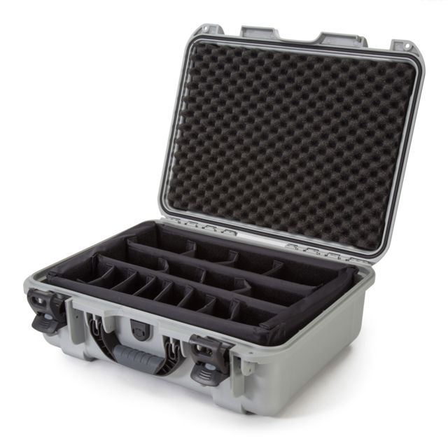 Nanuk 930 Water/Crush Proof Case w/Padded Divider - Silver