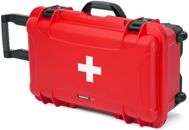 Nanuk 935 Case Empty with First Aid Logo Red