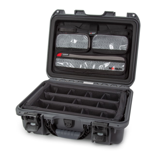 Nanuk Case 920 w/lid org./divider Graphite Medium
