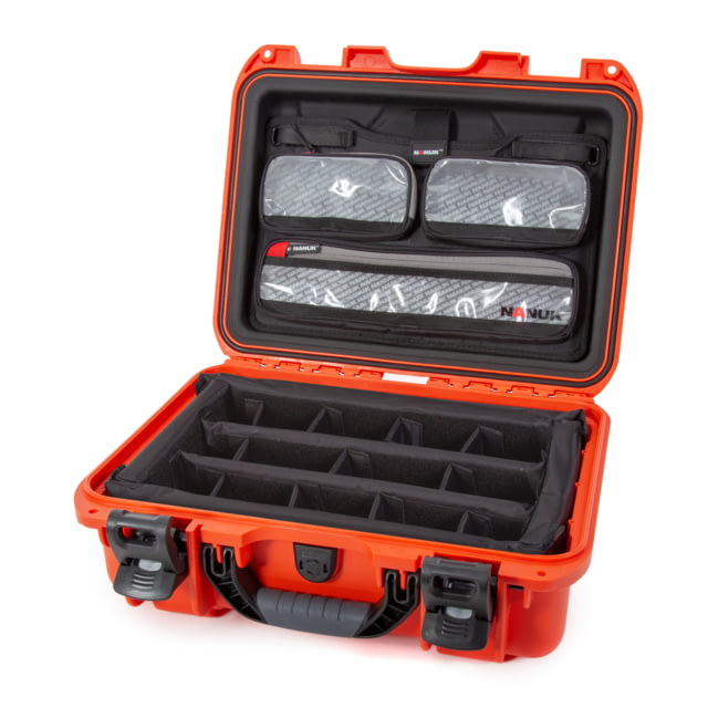 Nanuk Case 920 w/lid org./divider Orange Medium