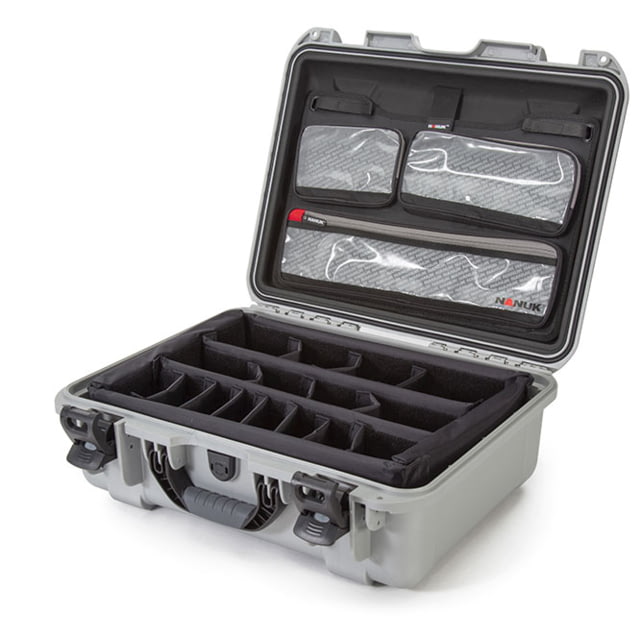 Nanuk Case 930 w/lid org. w/divider Silver Large