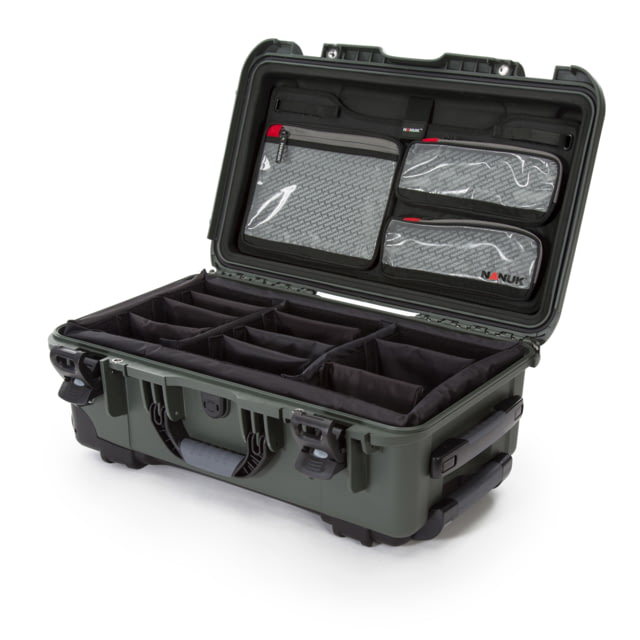 Nanuk Case 935 w/lid org./divider Olive Large