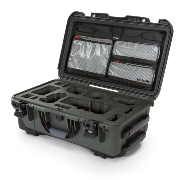 Nanuk Case 935 w/lid org. - w/f Sony A7 Olive Large