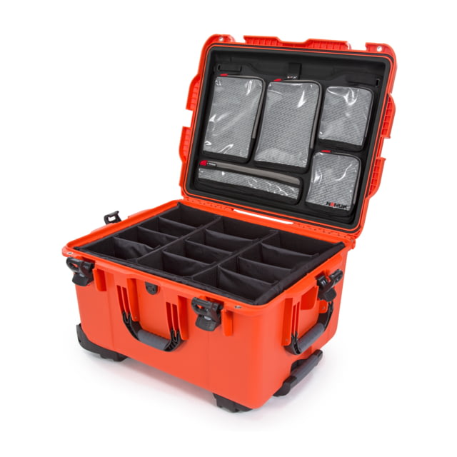 Nanuk Case 960 w/lid org. - w/divider Orange Large