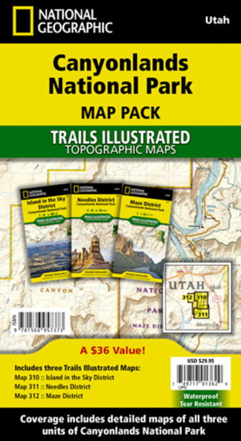 National Geographic Canyonlands Np Map Pack