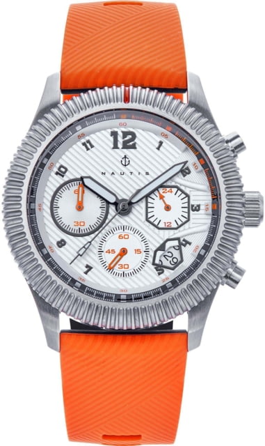 Nautis Meridian Chronograph Strap Watch w/Date Orange One Size