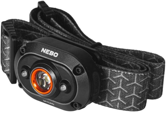Nebo Mycro Turbo Mode Rechargeable Headlamp and Cap Light 400 Lumens Black