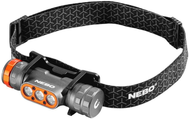 Nebo Transcend Brightest Turbo Mode USB-C Rechargeable Headlamp 1500 Lumens Black