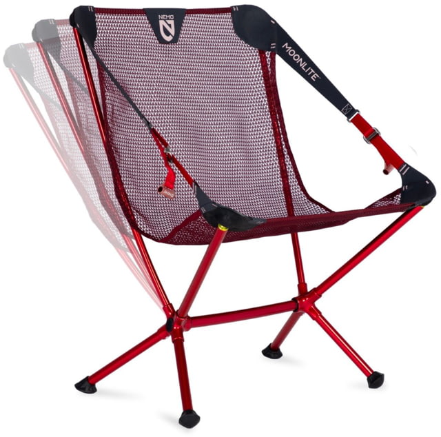 NEMO Equipment Moonlite Reclining Camp Chair Deep Claret