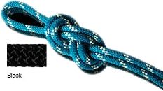 New England Ropes Km-III Static Rope Black 1/2x150ft 100416