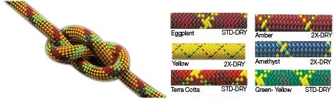 MAXIM CLIMBING ROPES Apex 9.9mm X 60m Terra Cotta Dry 438152