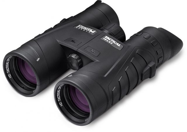 Steiner Tactical T1042 10x42mm Roof Prism Binocular NBR Long Life Rubber Armoring Charcoal