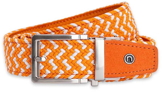 Nexbelt Braided Golf Belt Orange/White