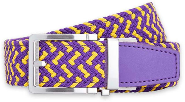 Nexbelt Braided Golf Belt Purple/Gold