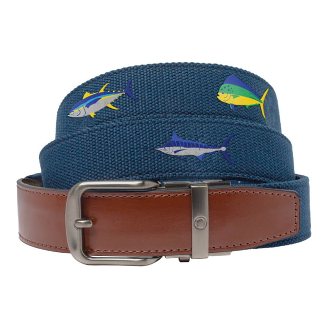 Nexbelt Nexbelt Embroidered Belt Deep Sea Fish Up to 50" Waist