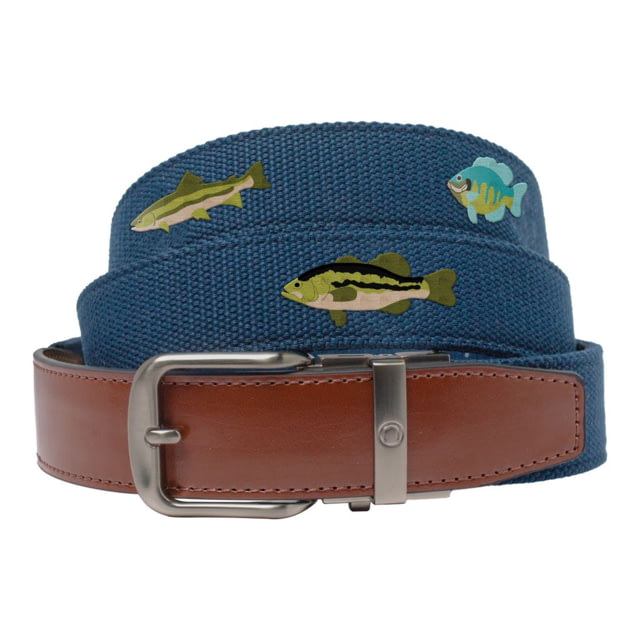 Nexbelt Nexbelt Embroidered Belt Fresh Water Fish Up to 50" Waist