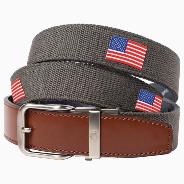Nexbelt Nexbelt Embroidered USA Belt Grey Up to 50" Waist