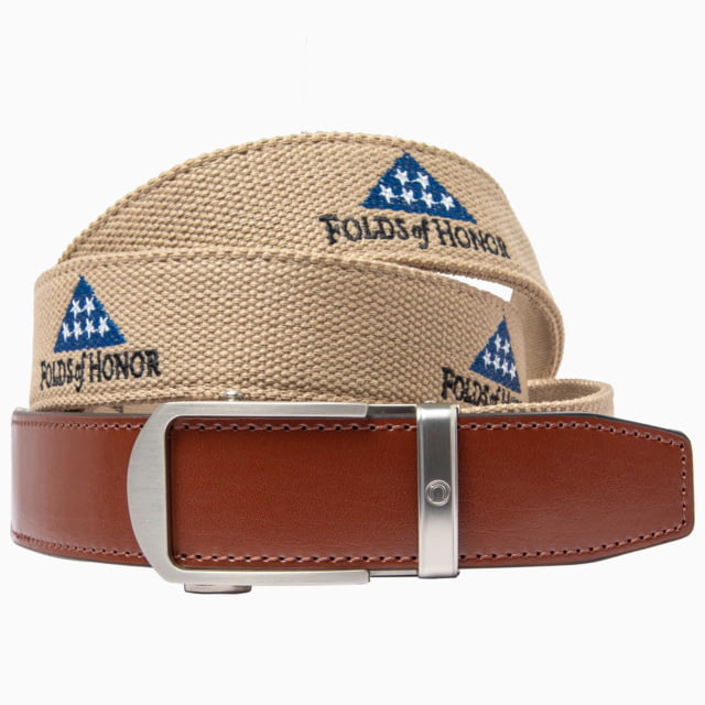 Nexbelt Nexbelt Folds Of Honor Belt Brown Up to 50" Waist