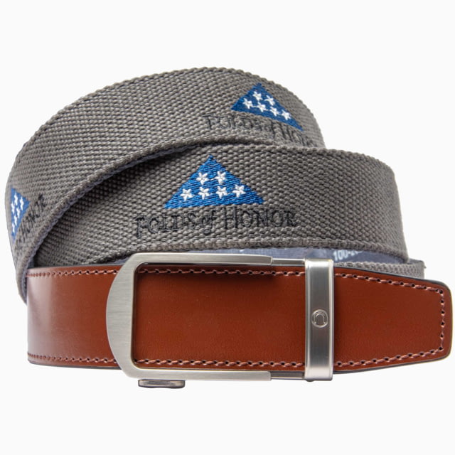 Nexbelt Nexbelt Folds Of Honor Belt Grey Up to 50" Waist