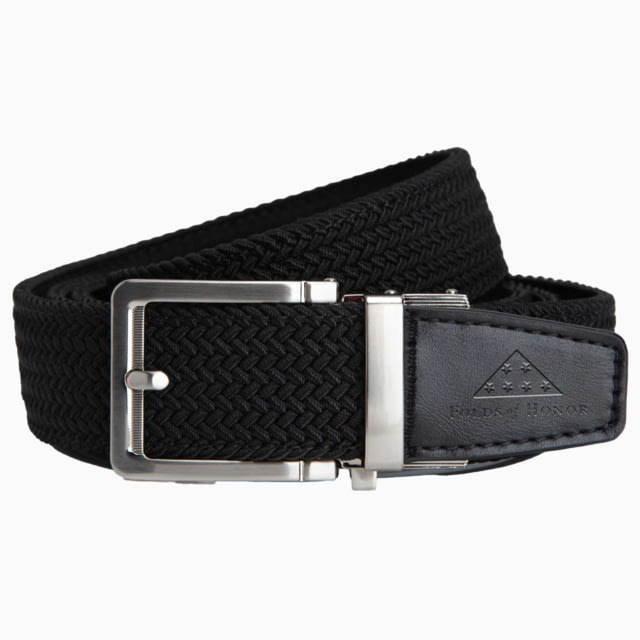 Nexbelt Nexbelt Folds Of Honor Braided Belt Black Stamped Up to 50" Waist