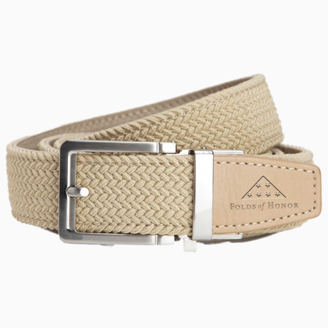 Nexbelt Nexbelt Folds Of Honor Braided Belt Tan Up to 50" Waist