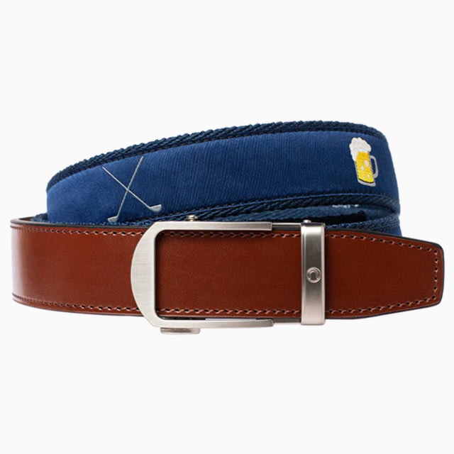 Nexbelt Nexbelt Hampton Belt Tan/Blue Up to 50" Waist