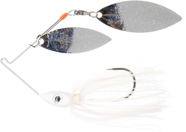 Nichols Lures Pulsator Metal Flake Double Willow Blade Spinnerbait 1/2oz 1 Piece Blue Shad Nickel Blue