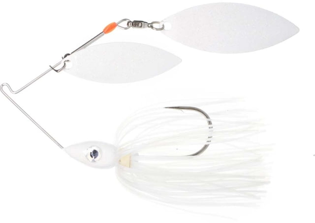 Nichols Lures Pulsator Metal Flake Double Willow Blade Spinnerbait 1/2oz 1 Piece Blue Shad White