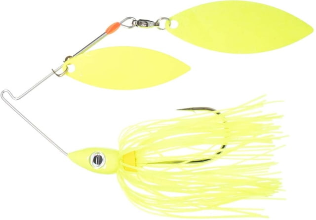 Nichols Lures Pulsator Metal Flake Double Willow Blade Spinnerbait 1/2oz 1 Piece Chartreuse