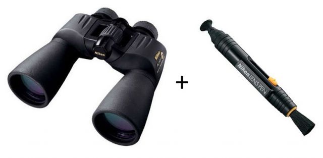 Nikon 10x50 Action Extreme Waterproof Binoculars  w/ Nikon LensPen Cleaning System Black 7072