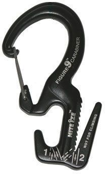 Nite Ize Figure 9 Carabiner Rope Tightener / Tensioning Tool - Black Large