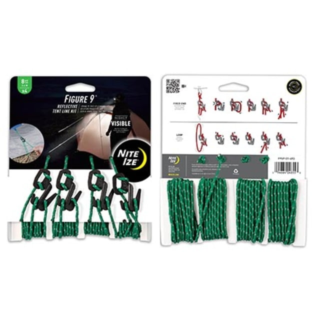 Nite Ize Figure 9 Tent Line Kit w/Rope Tighteners and Cords - F9T4-03-01