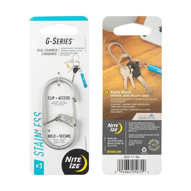 Nite Ize G-Series Dual Chamber Carabiner Stainless Steel #3
