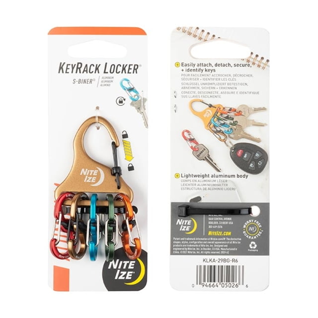 Nite Ize KeyRack Locker S-Biner Aluminum Assorted