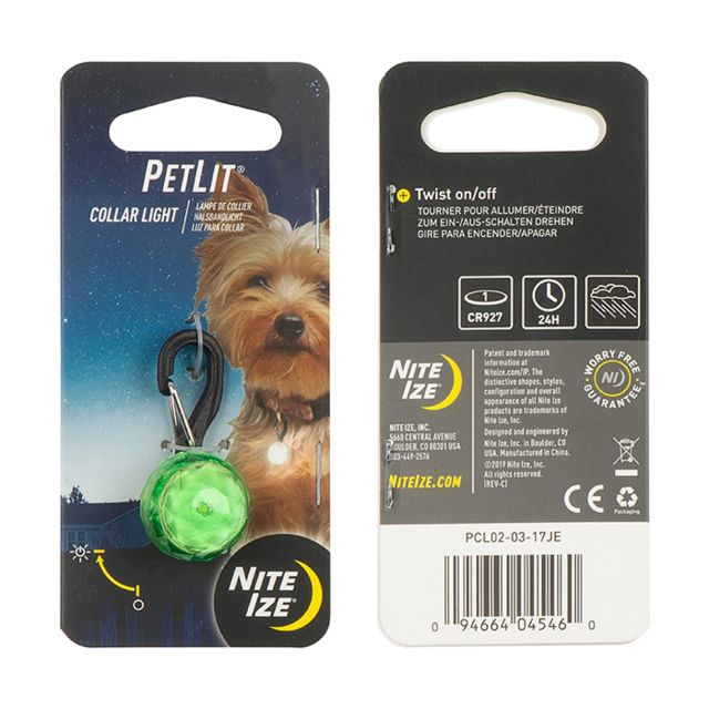 Nite Ize PetLit Collar Light Lime