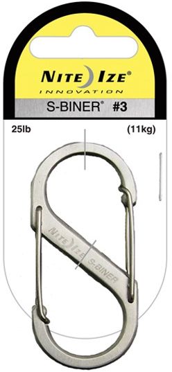 Nite Ize S-Biner Versatile Carry Biner - Size 3 - Stainless