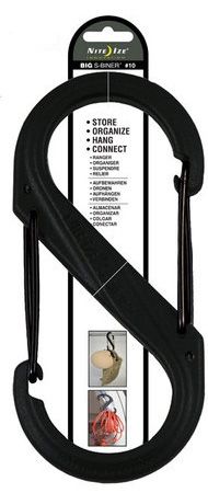 Nite Ize S-Biner Plastic Clip SIze #10 - Black/Black Gates