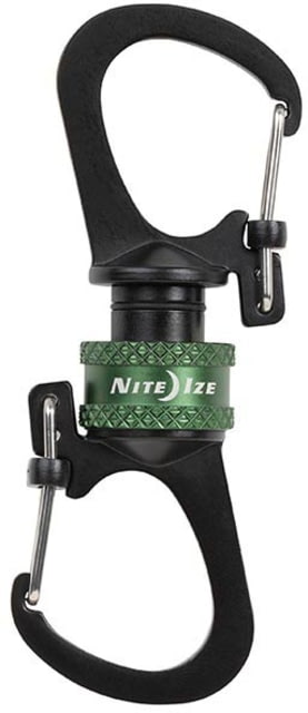 Nite Ize SlideLock 360 Magnetic Locking Dual Carabiner Olive