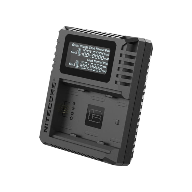 Nitecore FX3 2-Slot USB-C QC Battery Charger Fujifilm X-T5 Black 6952506494378