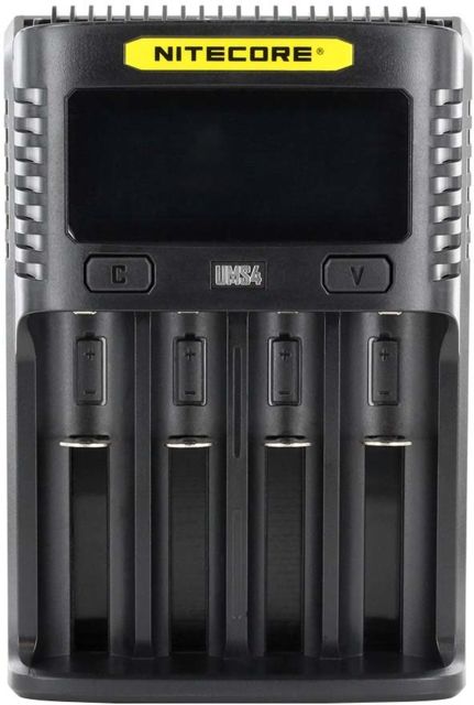 Nitecore Intelligent USB Superb Battery Charger Four Slot Black 6952506492824