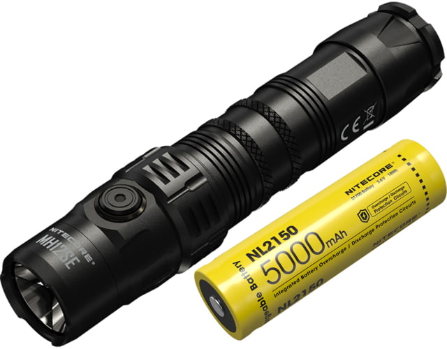 Nitecore MH12SE Luminus SFT-40-W LED USB-C Rechargeable Flashlight 5000mAh 21700 Battery 1800 Lumen Black