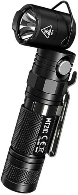 Nitecore MT21C CREE XP-L HD V6 LED Multifunctional 90 Degree Adjustable Flashlight 18650 White 1000 Lumens Black 6952506404537
