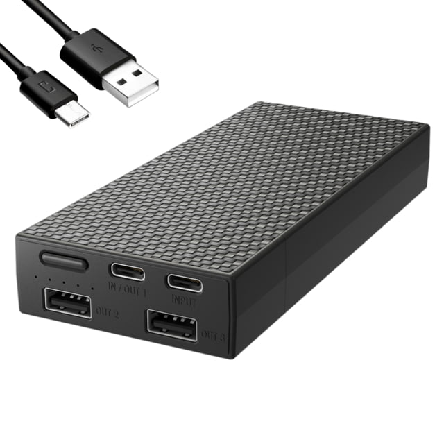 Nitecore  QC USB & USB-C 4 Port Ah Power Bank Black 6952506494446