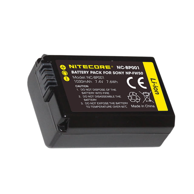 Nitecore NC-BP001 Camera Battery Sony NP-FW50 Black 6952506494583