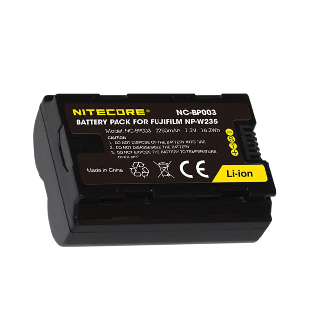 Nitecore NC-BP003 Camera Battery Fujifilm NP-W235 Black 6952506494569
