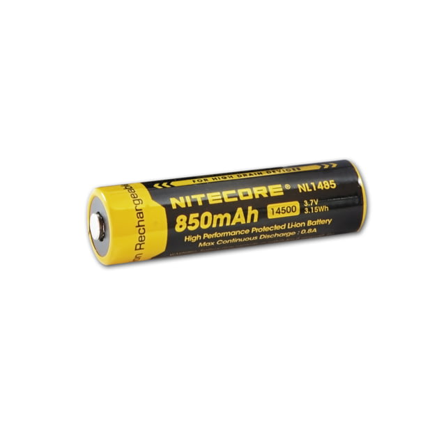Nitecore NL1485 850mAh 14500 Rechargeable Battery Yellow 6952506492398
