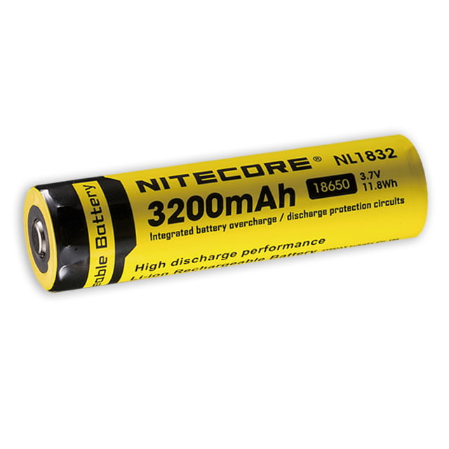 Nitecore NL1832 3200mAh Rechargeable 18650 Battery Yellow 6952506491490