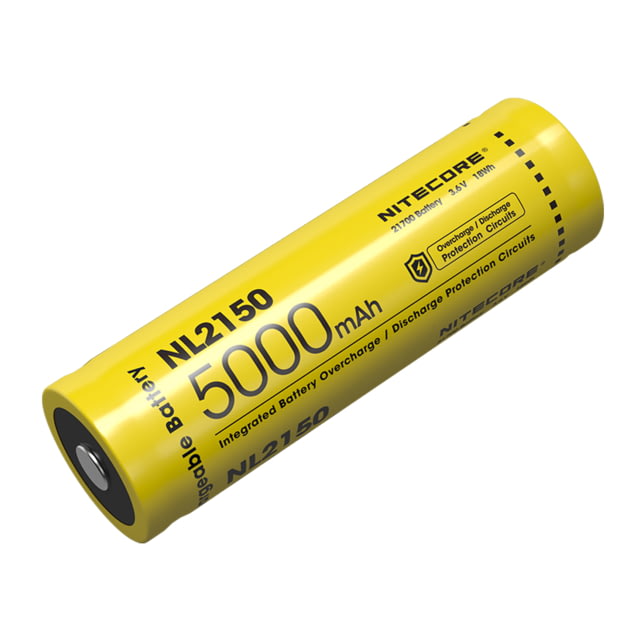 Nitecore NL2150 21700 5000mAh Rechargeable Li-ion Battery Yellow 6952506492848