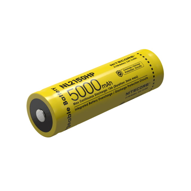 Nitecore NL2150HP 5000mAh High Performance Rechargeable 21700 Battery Yellow 6952506405831