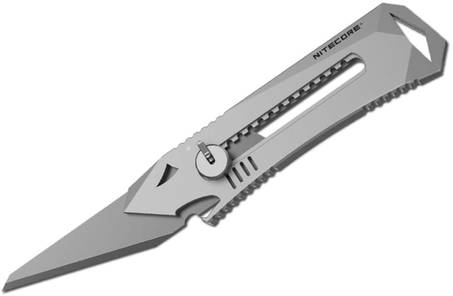 Nitecore NTK10 Titanium Utility Knife OLFA CKB-2 Folding Blade Titanium Alloy Silver 6952506492695
